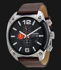 Diesel DZ4204 Advanced Chronograph Black dial Brown Leather Strap Watch-0