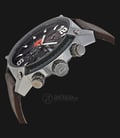 Diesel DZ4204 Advanced Chronograph Black dial Brown Leather Strap Watch-1