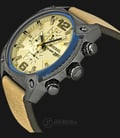 Diesel DZ4356 Overflow Chronograph Taupe Dial Leather Strap Watch-1