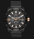 Diesel DZ4419 Heavyweight Chronograph Black Dial Stainless Steel Leather Strap-0