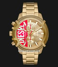 Diesel Griffed DZ4595 Chronograph Gold Dial Gold Stainless Steel Strap-0