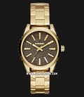 Diesel DZ5474 Ms9 Chronograph Ladies Gold Glitter Dial Gold Stainless Steel-0