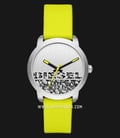 Diesel DZ5589 Flare Rocks Silver Dial Yellow Leather Strap-0