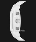 Diesel Armbar DZT1015 Hybrid Smartwatch Chronograph Men Silver Dial White Rubber Strap-1