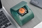 Kotak Jam Tangan 1W-GRGF-L Dark Green PU Leather Box-5
