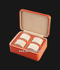 Kotak Jam Tangan Driklux 4W-4-OR-PU Orange PU Leather Box-0