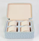 Kotak Jam Tangan Driklux 4W-4-PU-G White Ostrich Leather Box-2