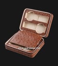 Kotak Jam Tangan Driklux 4W-OS-BR Brown Ostrich Leather Box-0