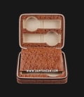 Kotak Jam Tangan Driklux 4W-OS-BR Brown Ostrich Leather Box-1