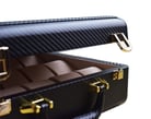 Kotak Jam Tangan Driklux 915CC-L Black Carbon Box With Handle-3