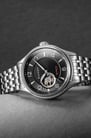 DUXOT Patrios DX-2023-44 Sunray Black Dial Stainless Steel Strap-2