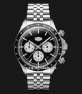 DUXOT Accelero DX-2028-33 Chronograph Black Dial Silver Stainless Steel Strap-0