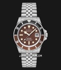DUXOT Atlantica DX-2057-99 Automatic Diver Chocolate Brown Dial Stainless Steel Strap-0