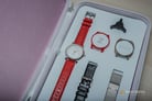 Ego Mazzucato EGO3 LH V1 Ladies White Dial Red Leather Strap + Extra Case + Extra Strap -8