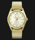 ELLE EL20318B03C Date and 24 Hours Display Gold Plated Stainless Steel Bracelet-0