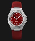 ELLE EL20323S01C Sapphire Red Dial Stainless Steel Genuine Leather Strap-0