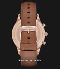 Emporio Armani Classic AR11043 Chronograph Silver Dial Brown Leather Strap-2