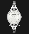 Emporio Armani Classic AR11054 White Mother of Pearl Dial Stainless Steel Strap-0