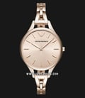 Emporio Armani AR11055 Ladies Rose Gold Dial Rose Gold Stainless Steel Strap-0