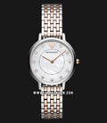 Emporio Armani Kappa AR11094 White Mother of Pearl Dial Dual Tone Stainless Steel Strap-0