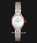 Emporio Armani AR11157 White Mother of Pearl Dial Dual Tone Stainless Steel Strap-0