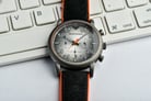 Emporio Armani Chronograph AR11174 Grey Gradient Dial Black Leather Strap-5