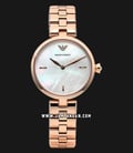 Emporio Armani Arianna AR11196 Ladies Mother of Pearl Dial Rose Gold Stainless Steel Strap-0