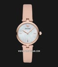 Emporio Armani Arianna AR11199 Ladies Mother of Pearl Dial Pink Leather Strap-0