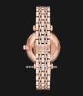 Emporio Armani AR11206 Black Butterfly Motif Dial Rose Gold Stainless Steel Strap-2
