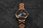 Emporio Armani AR11206 Black Butterfly Motif Dial Rose Gold Stainless Steel Strap-5