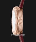 Emporio Armani Fashion AR11417 Ladies MOP Dial Burgundy Leather Strap-1