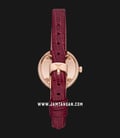 Emporio Armani Fashion AR11417 Ladies MOP Dial Burgundy Leather Strap-2