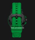 Emporio Armani Sport AR11440 Men WR 200M Black Mother Of Pearl Dial Green Rubber Strap-2