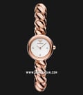Emporio Armani Fashion AR11442 Ladies White Mother Of Pearl Dial Rose Gold Stainless Steel Strap-0
