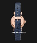 Emporio Armani Fashion AR11468 Mother of Pearl Dial Blue Leather Strap-2