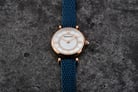 Emporio Armani Fashion AR11468 Mother of Pearl Dial Blue Leather Strap-4