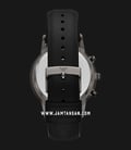 Emporio Armani Chronograph AR11473 Renato Silver Dial Black Leather Strap-2