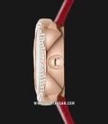 Emporio Armani Fashion AR11475 Rosa Mother of Pearl Dial Red Leather Strap-1