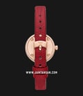 Emporio Armani Fashion AR11475 Rosa Mother of Pearl Dial Red Leather Strap-2