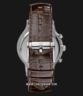 Emporio Armani Classic AR2433 Chronograph Biege Dial Brown Leather Strap-2