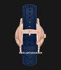 Emporio Armani Automatic AR60050 Meccanico Men Skeleton Dial Blue Leather Strap-2