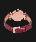 Emporio Armani Fashion AR80052 Ladies Mother Of Pearl Dial Burgundy Leather Strap-2