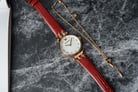 Emporio Armani Fashion AR80052 Ladies Mother Of Pearl Dial Burgundy Leather Strap-4