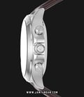 Emporio Armani Hybrid Smartwatch ART3014 Chronograph Biege Pattern Dial Brown Leather Strap-2