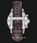 Emporio Armani Hybrid Smartwatch ART3014 Chronograph Biege Pattern Dial Brown Leather Strap-3