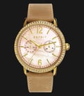 ESPRIT ES108092004 Kate Mother Of Pearl Dial Beige Genuine Leather Band-0