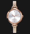 ESPRIT ES109522002 Ladies Silver Dial Stainless Steel Case Leather Strap-0