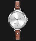 ESPRIT ES109522003 Ladies Silver Dial Stainless Steel Case Leather Strap-0