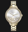 ESPRIT ES109592002 Ladies Silver Dial Gold-tone Stainless Steel Watch-0