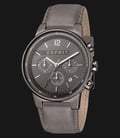 ESPRIT Equalizer ES1G025L0045 Chronograph Men Grey Dial Brown Leather Watch-0